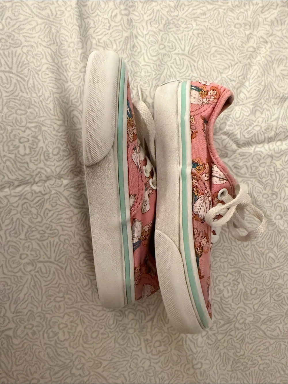 Vans Kids Pink Disney Toy Story Printed Lace-Up Sneakers - Woody & Bo Peep